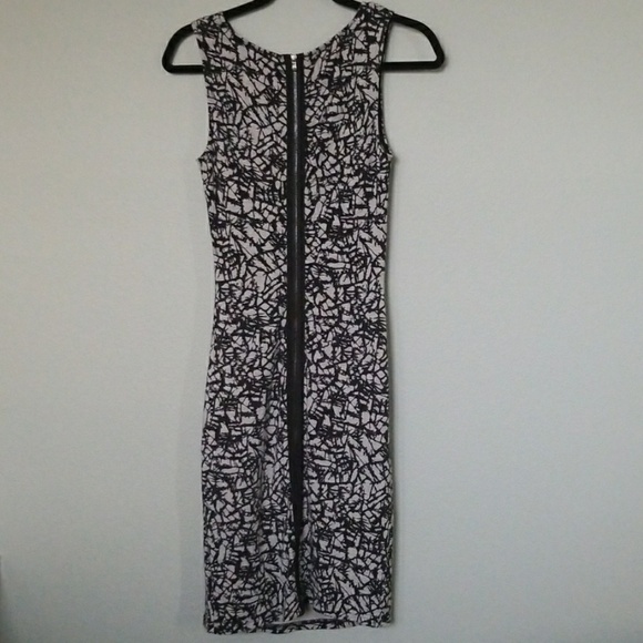 Kenneth Cole Hilary abstract sleeveless sheath dress zipper back XS Corpcore - Picture 6 of 8